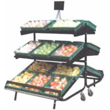 Selling well supermarket fruit and vegetable display rack with high quality